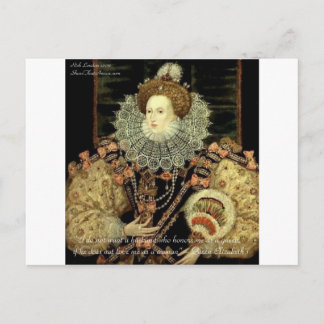 Postal Regalos de citas de amor/honor de la reina Isabel