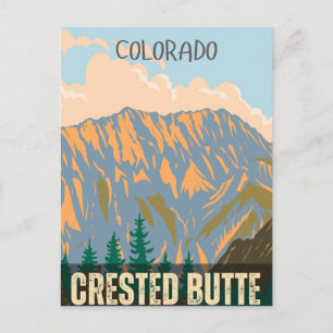 Postal Regalos de Crested Butte montañas rocosas colorado