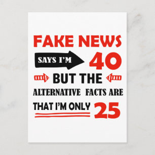 Postal Regalos de cumpleaños de 40 años