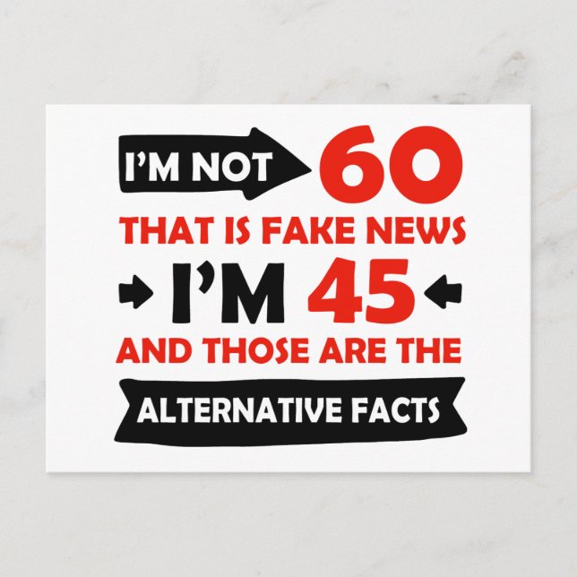 Postal Regalos de cumpleaños de 60 años (Anverso)