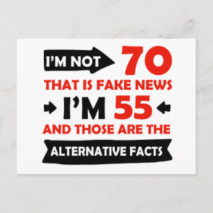 Postal Regalos de cumpleaños de 70 años