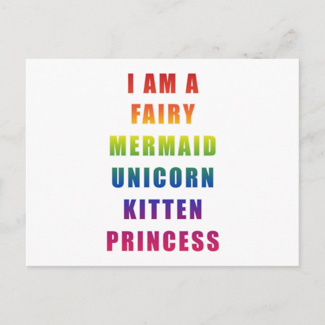 Postal Regalos de cumpleaños divertidos de sirenas mar oc (Anverso)