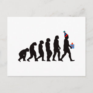 Postal Regalos de cumpleaños, ¡Evolución de fiesta!