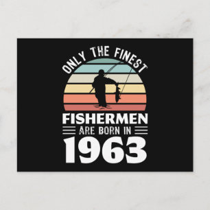 Postal Regalos de cumpleaños número 60 para pescadores na
