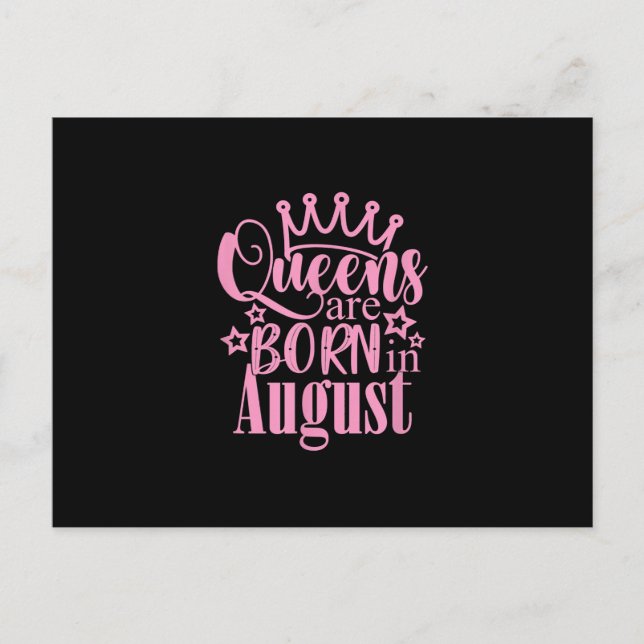 Postal Regalos de Cumpleaños para Reinas Nacidas en Agost (Anverso)