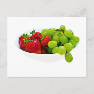 Postal Regalos de destino de ensaladas de frutas saludabl