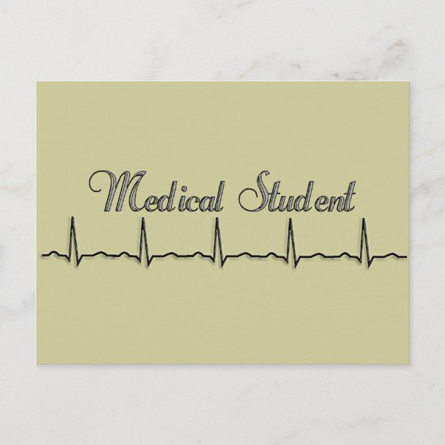 Postal Regalos de diseño de QRS para estudiantes de medic (Anverso)