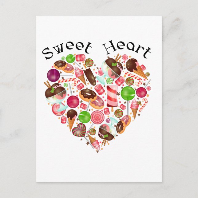 Postal regalos de el día de San Valentín (Anverso)