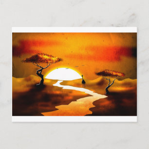 Postal Regalos de estilo retro vintage de África 13