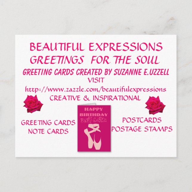 POSTAL REGALOS DE EXPRESIONES HERMOSAS (Anverso)