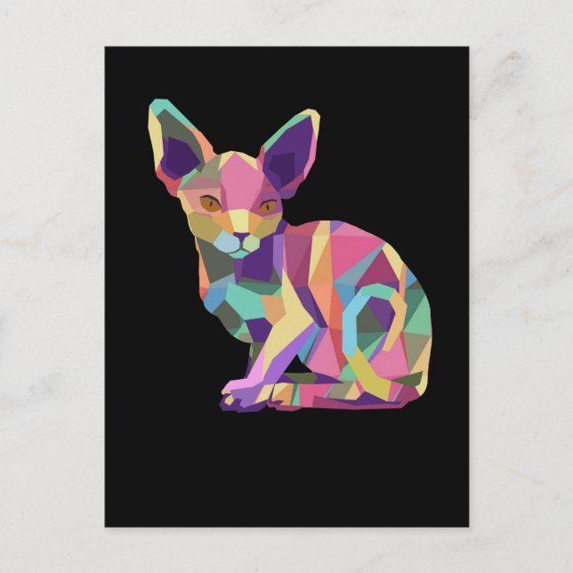 Postal Regalos De Gatos Sphynx Para Mujeres Y Hombres Gat (Anverso)
