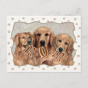 Postal Regalos de Golden Retriever MOM