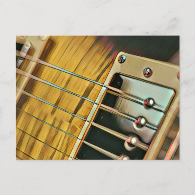 Postal Regalos de guitarra para él (Anverso)