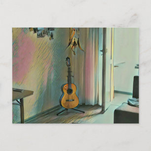 Postal Regalos de guitarra para ella
