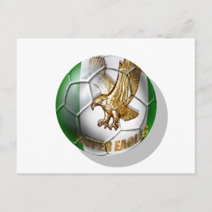 Postal Regalos de hinchas de fútbol del logo de Super Eag