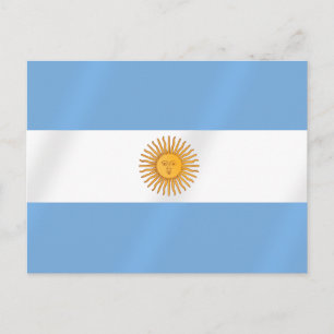 Postal Regalos de la bandera argentina