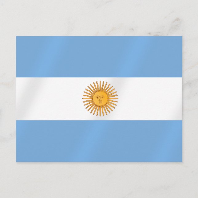 Postal Regalos de la bandera argentina (Anverso)