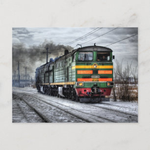 Postal Regalos de la locomotora diesel para los amantes