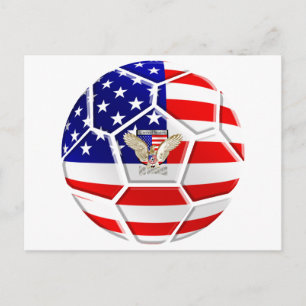 Postal Regalos de la pelota de fútbol de Estados Unidos p
