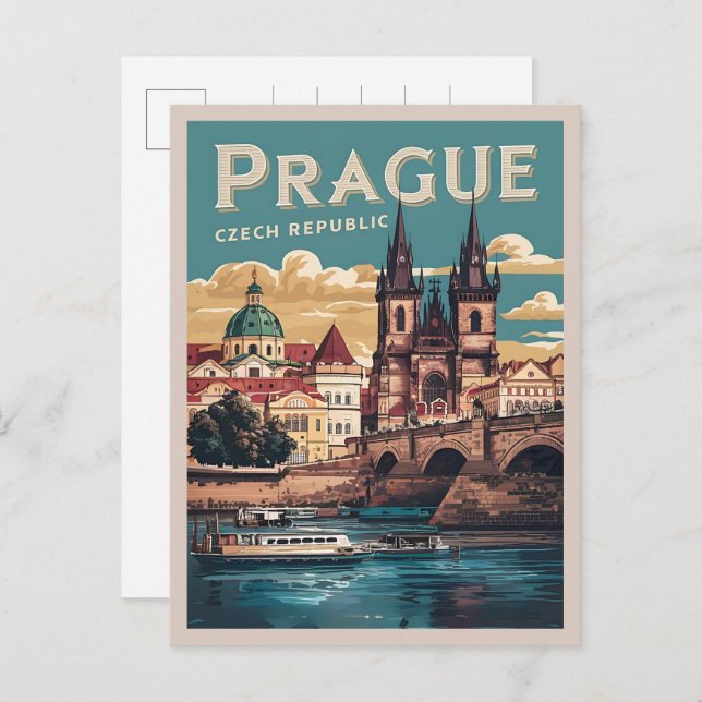 Postal regalos de la república checa de praga de viaje vi (Anverso / Reverso)