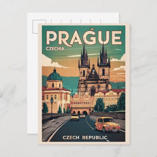 Postal regalos de la república de praga czech (Anverso / Reverso)