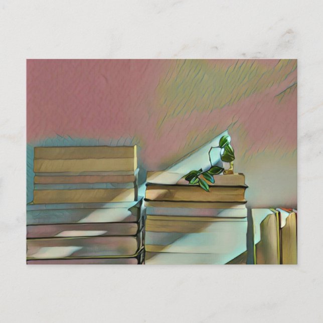 Postal Regalos de lujo para amantes de los libros (Anverso)