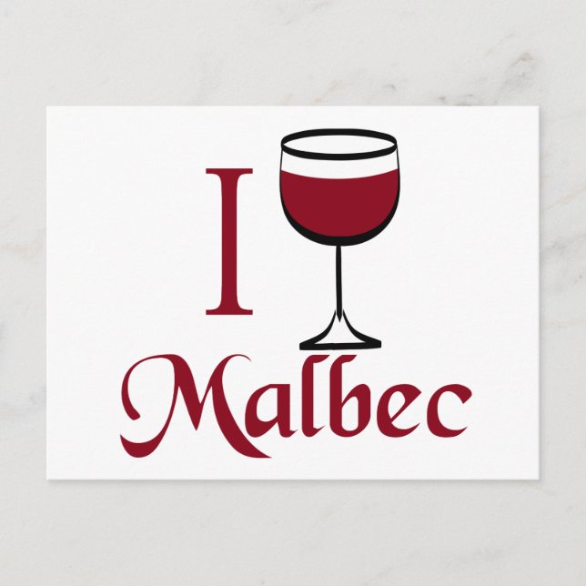 Postal Regalos de Malbec Wine Lover (Anverso)