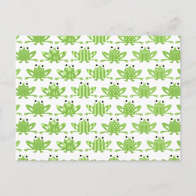 Postal Regalos de mercadería de rana (Anverso)
