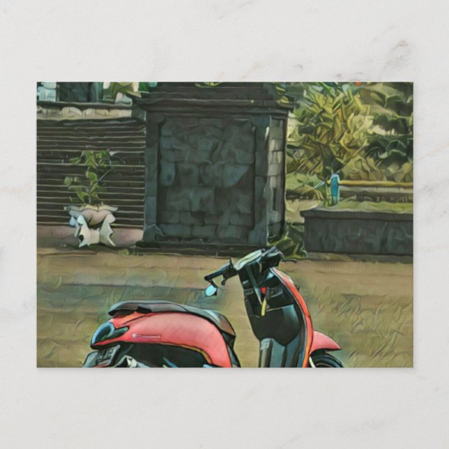 Postal regalos de motocicleta para él (Anverso)