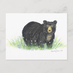 Postal regalos de oso negro
