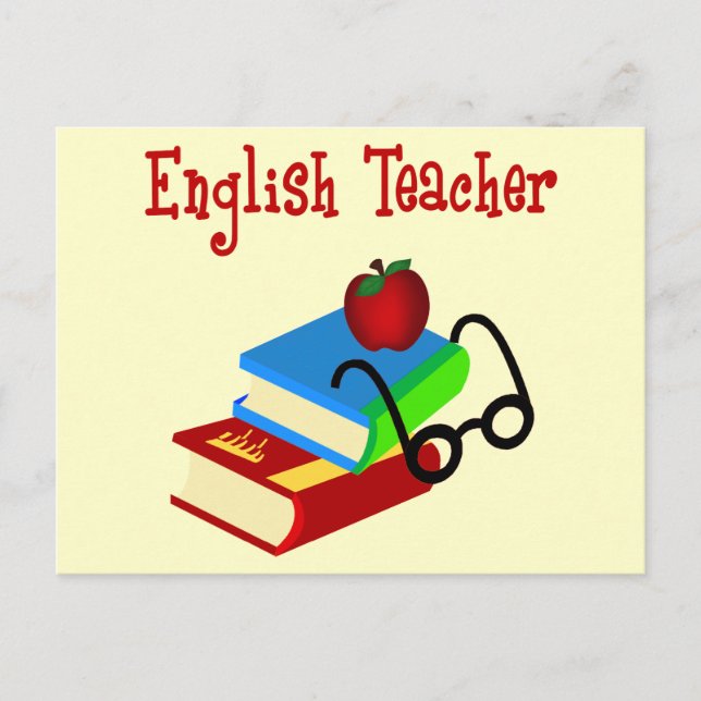 Postal Regalos de profesores de inglés (Anverso)