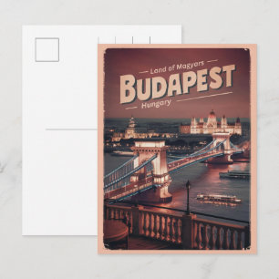 Postal regalos de puente de libertad de hungría de budape