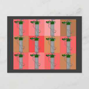 Postal Regalos de punción rosada de terapeuta respiratori