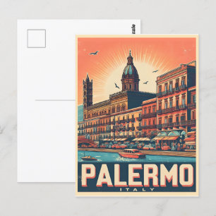 Postal Regalos de recuerdo de Palermo sicily italiano