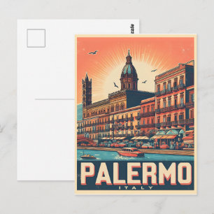 Postal Regalos de recuerdo de Palermo sicily italiano