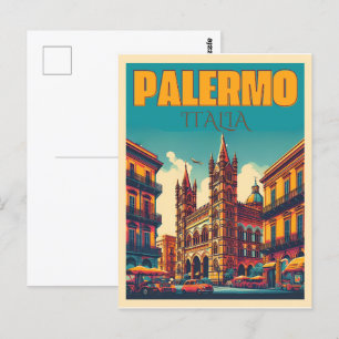 Postal Regalos de recuerdo de Palermo sicily italiano