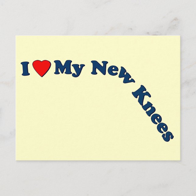 Postal Regalos de reemplazo de rodilla doble | Mejorarse (Anverso)