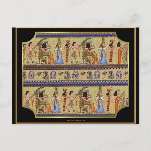 Postal Regalos de ropa de la Serie II de Hieroglíficos de (Anverso)