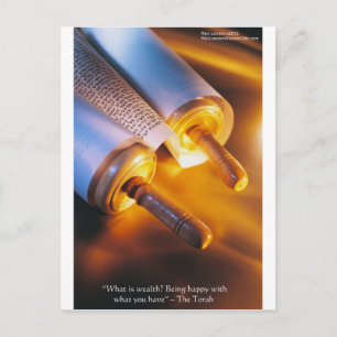 Postal Regalos de Sabiduría de la Torá (Riqueza/Felicidad
