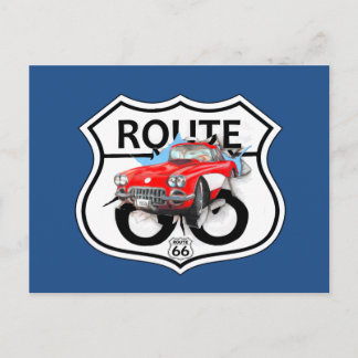 Postal Regalos de señas de la ruta 66