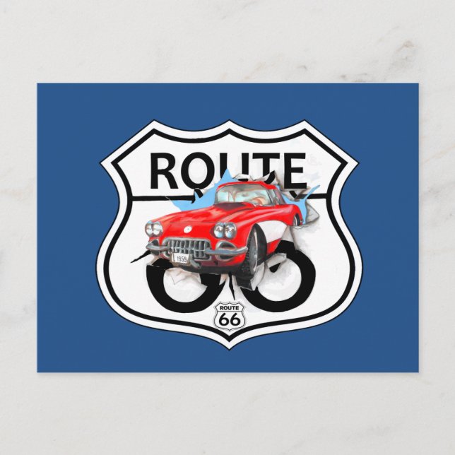 Postal Regalos de señas de la ruta 66 (Anverso)