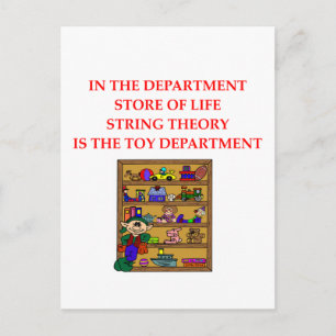Postal Regalos de teoría STRING