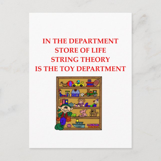 Postal Regalos de teoría STRING (Anverso)