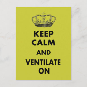 Postal Regalos de Terapia Respiratoria "Mantengan la calm