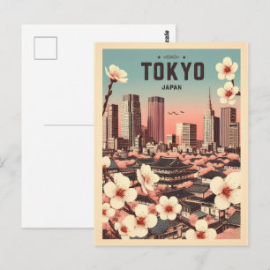 Postal Regalos de viaje de Tokio Japón