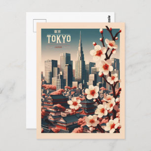 Postal Regalos de viaje de Tokio Japón