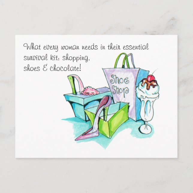 Postal Regalos de zapatería (Anverso)