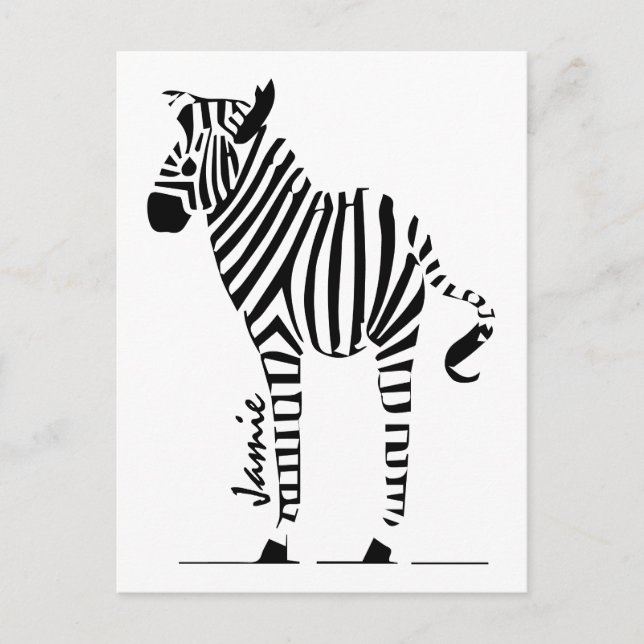 Postal Regalos de Zebra Lovers (Anverso)