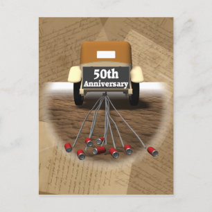 Postal Regalos del 50° aniversario del Boda