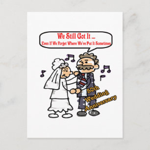 Postal Regalos del 50° aniversario del Boda
